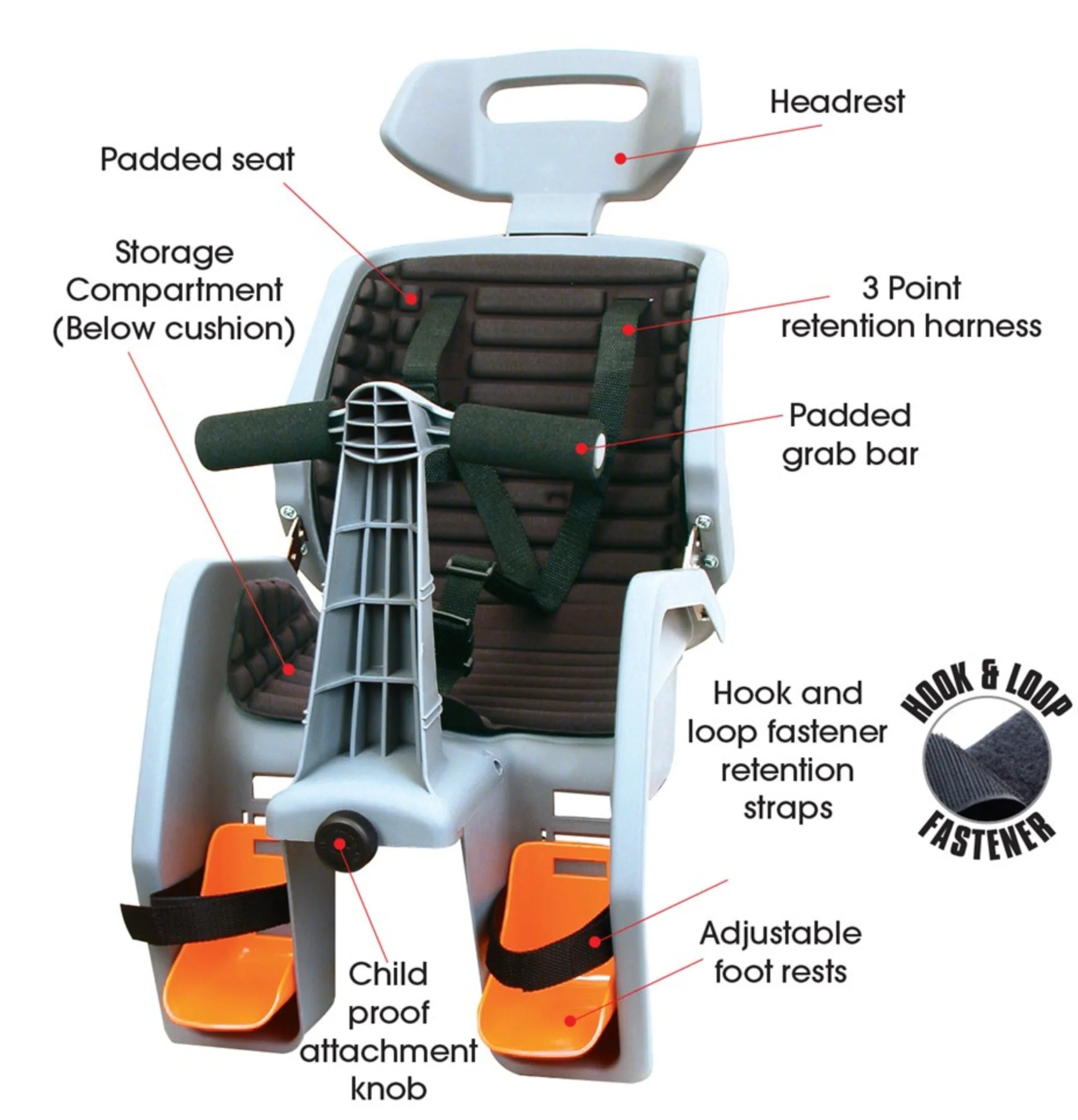 BETO BABY SEAT DELUXE W/DISC RACK - Image 3