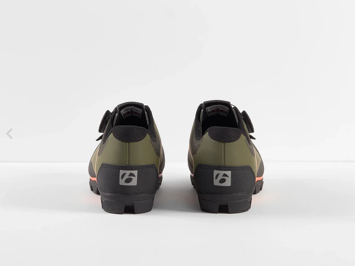 BONTRAGER FORAY MTB SHOE OLIVE GREY/RADIOACTIVE ORANGE - Image 2
