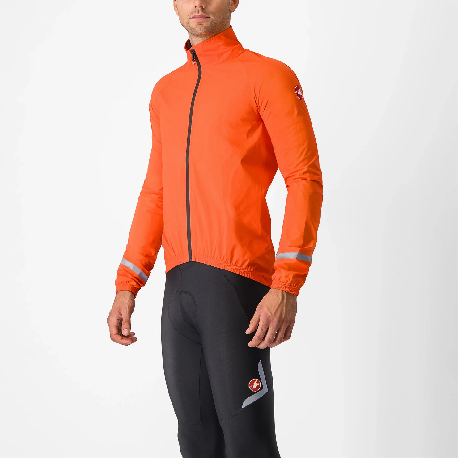 CASTELLI EMERGENCY 2 RAIN JACKET BRILLIANT ORANGE - Image 4