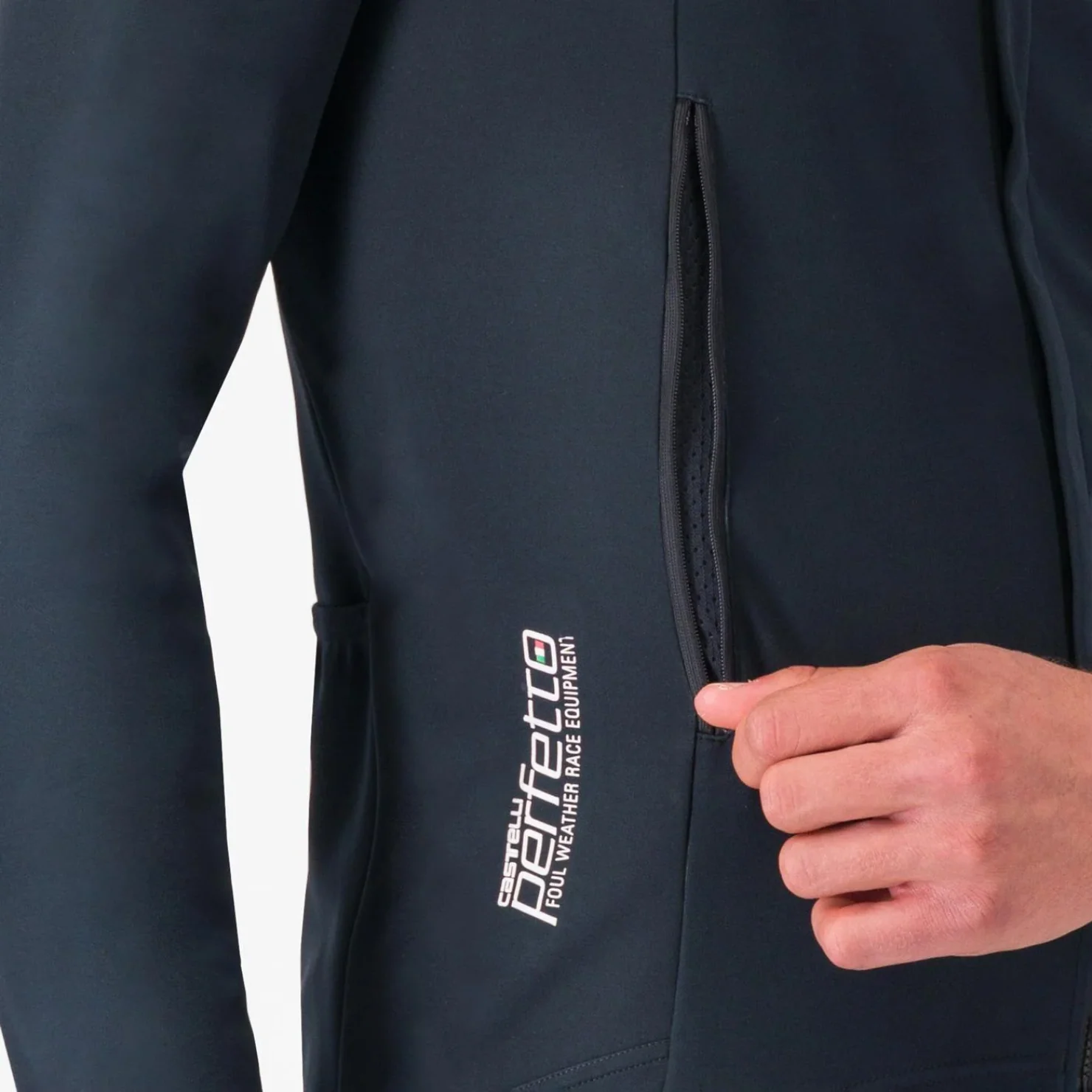 CASTELLI PERFETTO RoS WIND JERSEY LIGHT BLACK - Image 4