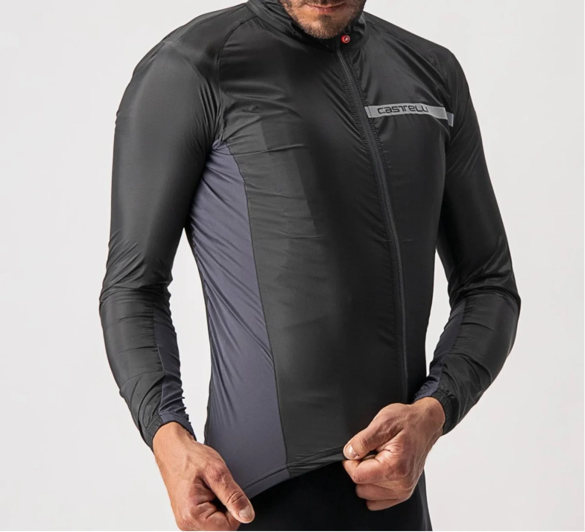 CASTELLI SQUADRA STRETCH JACKET LIGHT BLACK - Image 3