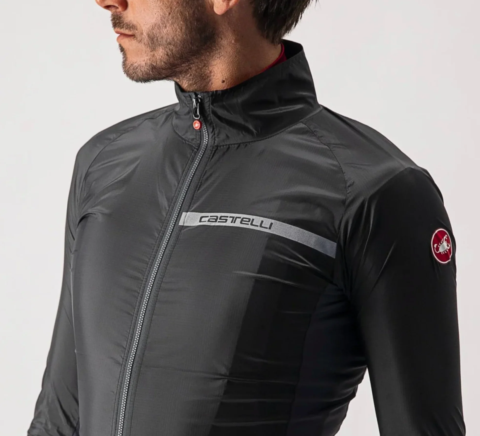 CASTELLI SQUADRA STRETCH JACKET LIGHT BLACK - Image 5