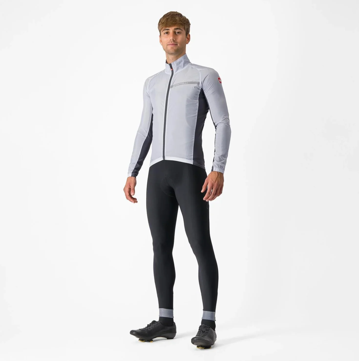 CASTELLI SQUADRA STRETCH JACKET SILVER GRAY/DARK GRAY - Image 4