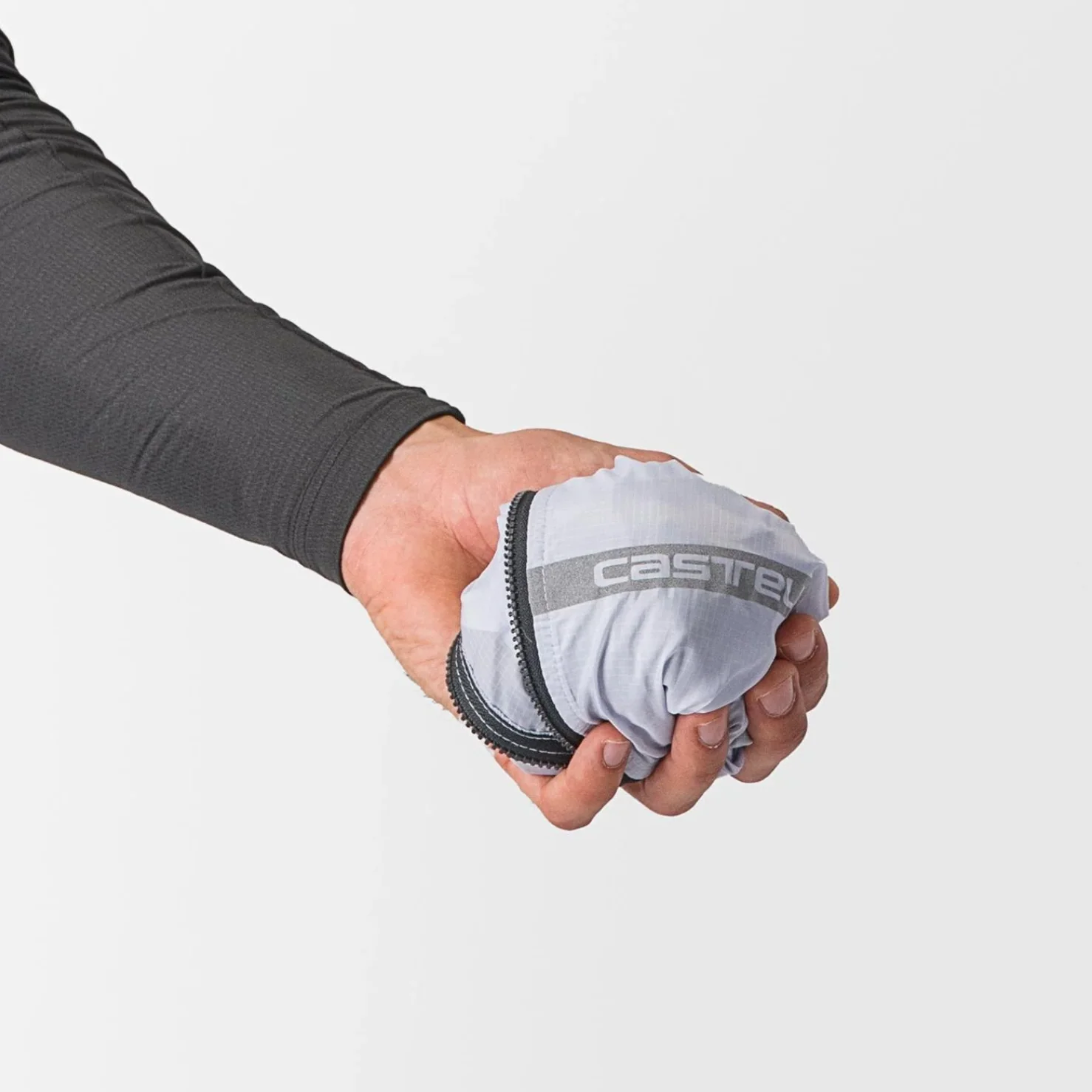 CASTELLI SQUADRA STRETCH JACKET SILVER GRAY/DARK GRAY - Image 6