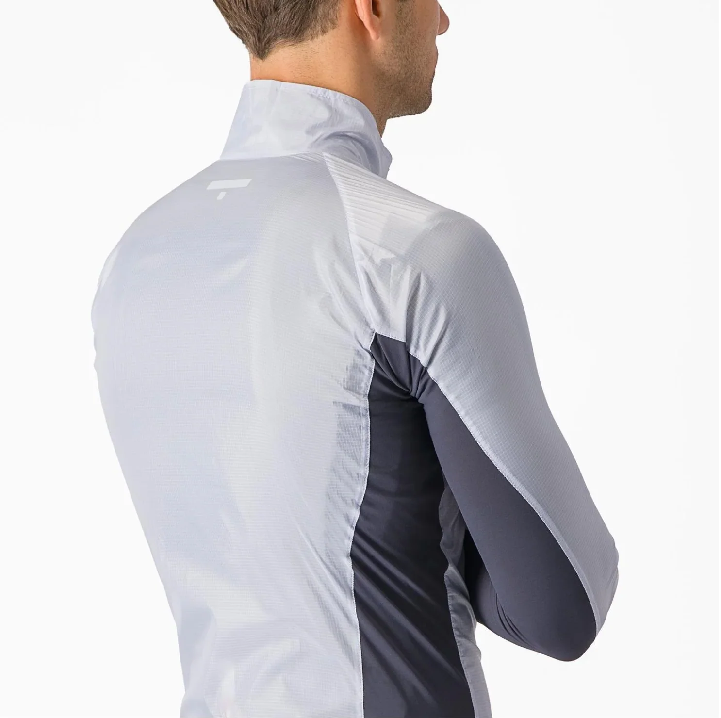 CASTELLI SQUADRA STRETCH JACKET SILVER GRAY/DARK GRAY - Image 8