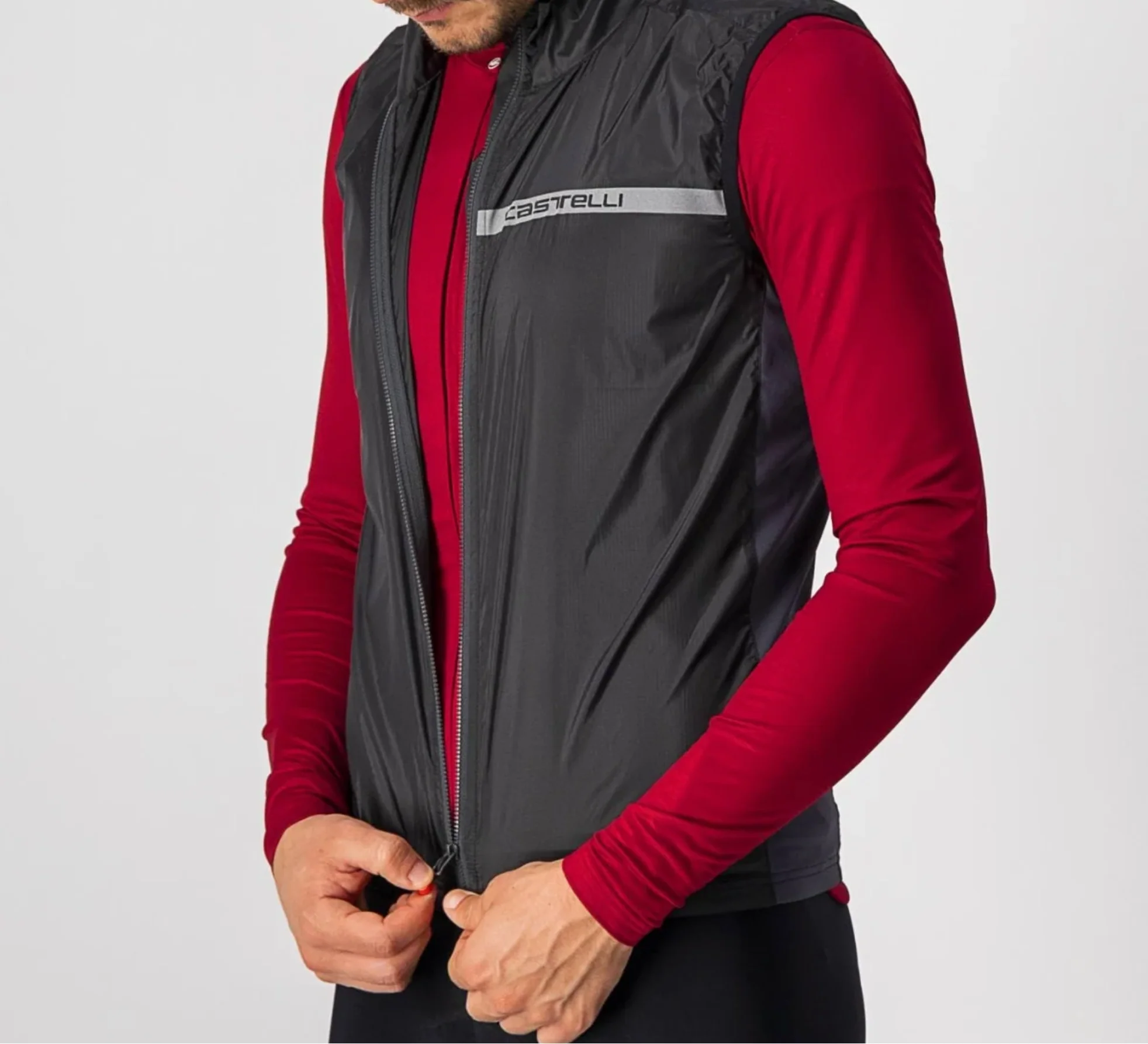 CASTELLI SQUADRA STRETCH VEST LIGHT BLACK - Image 3