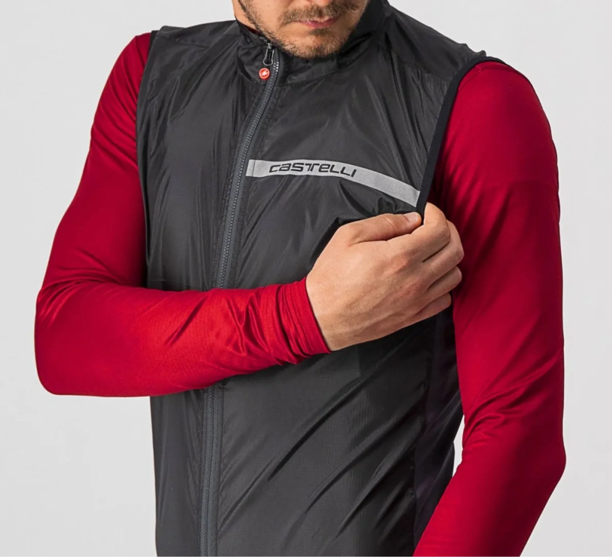 CASTELLI SQUADRA STRETCH VEST LIGHT BLACK - Image 4
