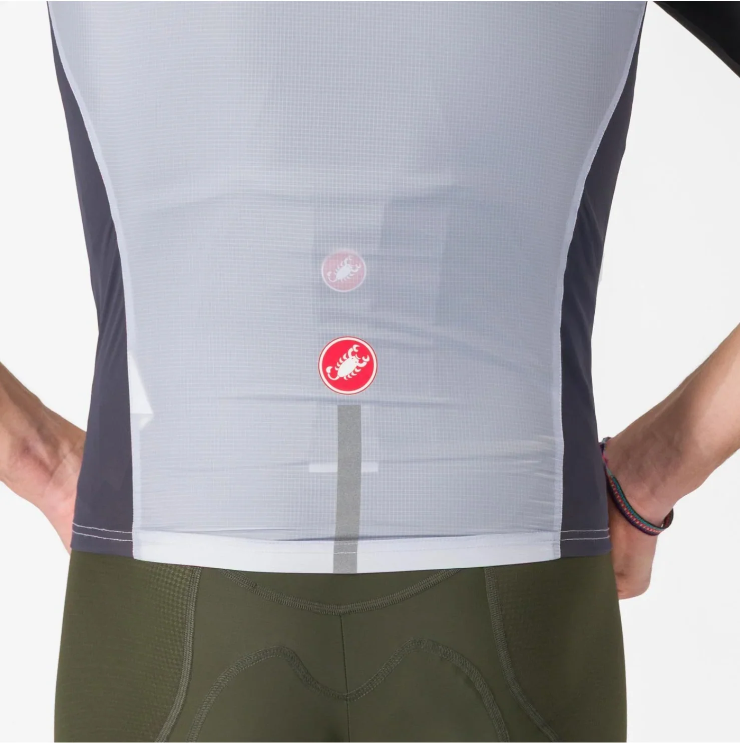 CASTELLI SQUADRA STRETCH VEST SILVER GRAY/DARK GRAY - Image 5