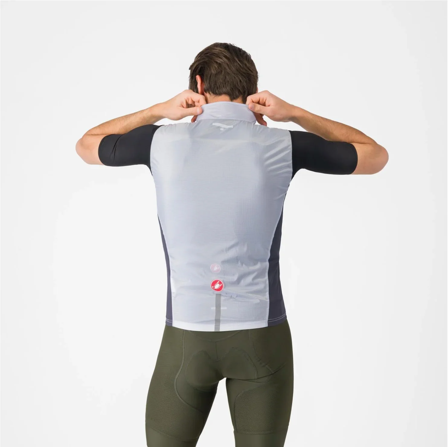 CASTELLI SQUADRA STRETCH VEST SILVER GRAY/DARK GRAY - Image 7