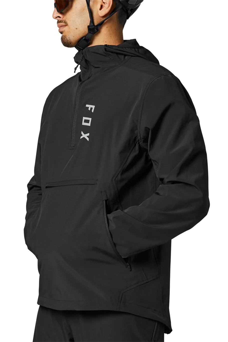 FOX 2021 RANGER WIND PULLOVER BLACK - Image 4