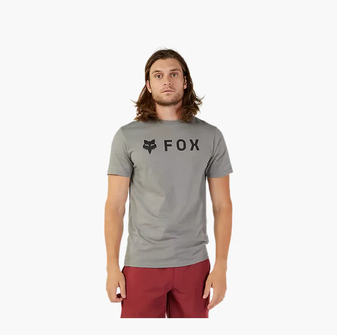 FOX 2025 ABSOLUTE SS PREM TEE HEATHER GRAPHITE - Image 2