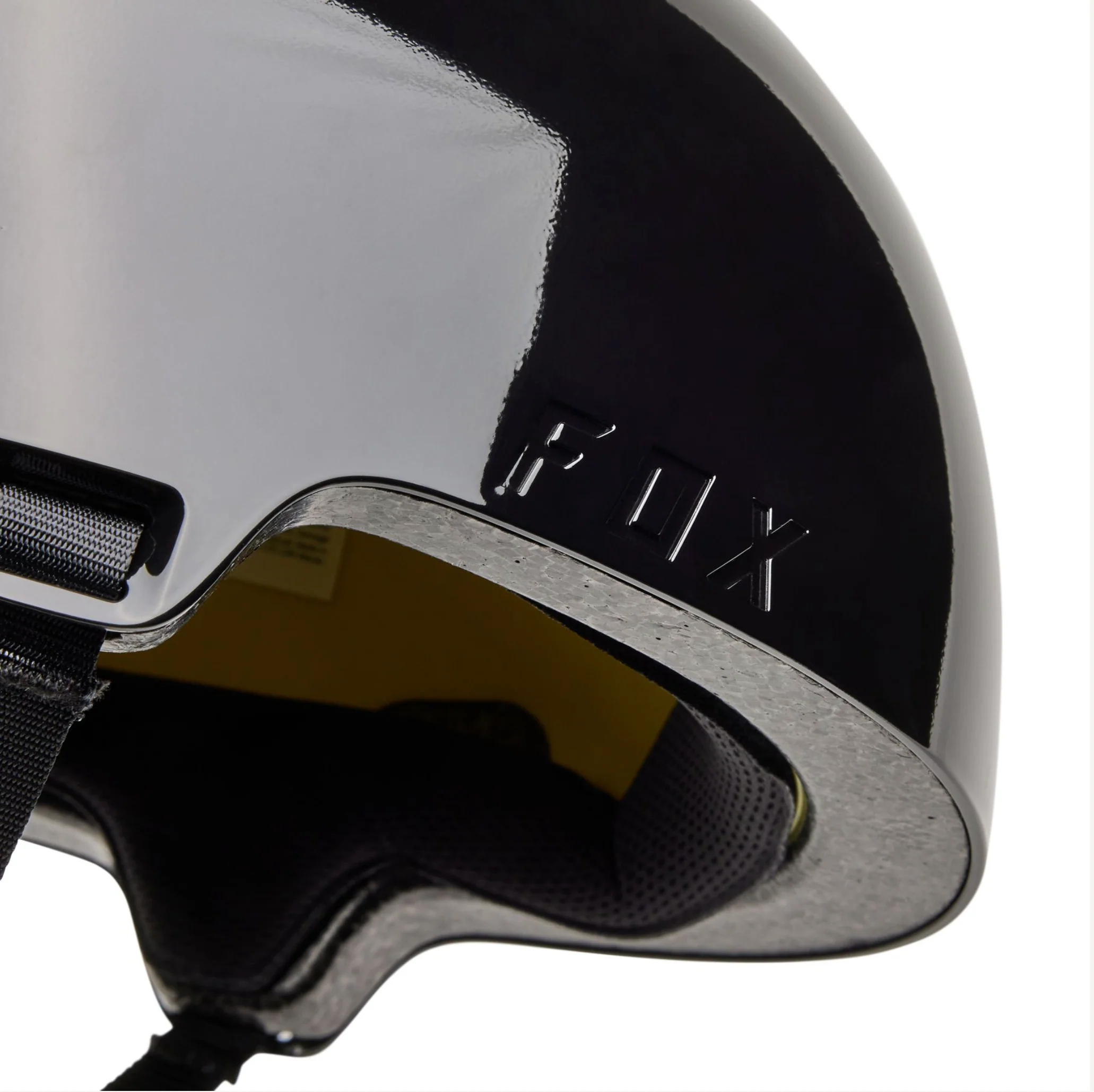 FOX 2025 FLIGHT HELMET SOLID BLACK - Image 9