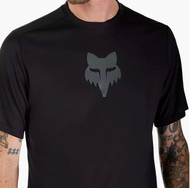 FOX 2026 RANGER SS JERSEY FOX HEAD BLACK - Image 4
