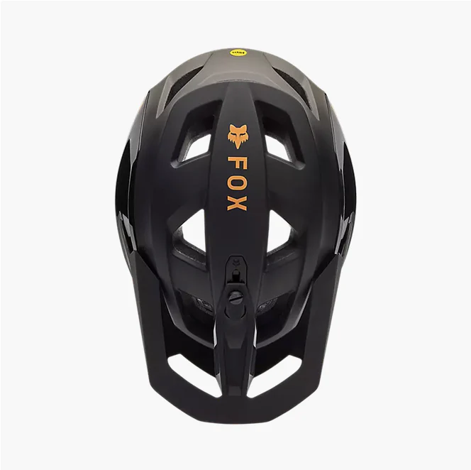 FOX 2025 SPEEDFRAME PRO BACKFADE HELMET BLACK - Image 4