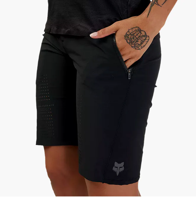 FOX 2025 WOMEN'S FLEXAIR SHORT BLACK - Image 4