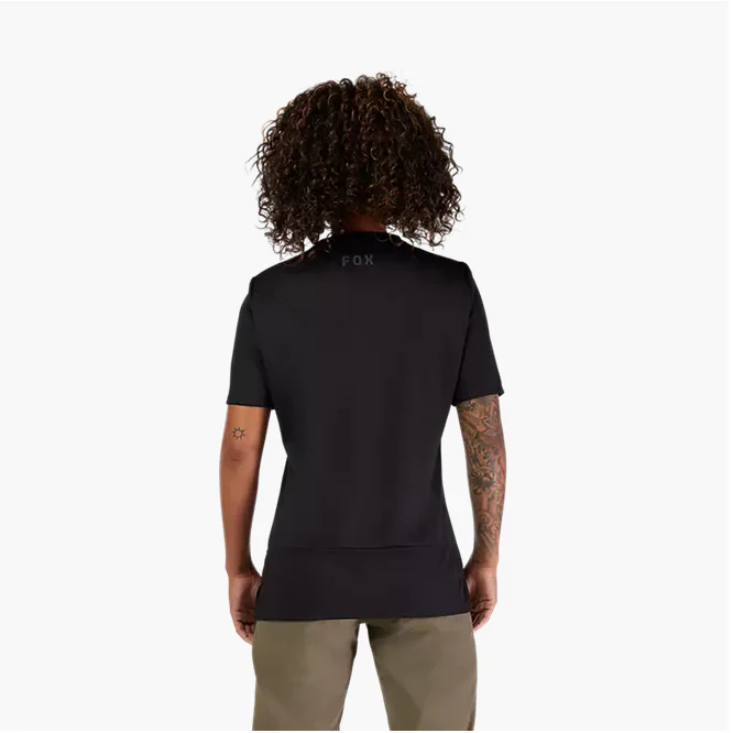 FOX 2026 WOMEN'S RANGER LS JERSEY FOX HEAD BLACK - Image 4