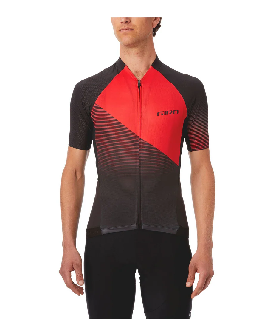 GIRO CHRONO PRO JERSEY BLACK/RED SHADOW - SMALL