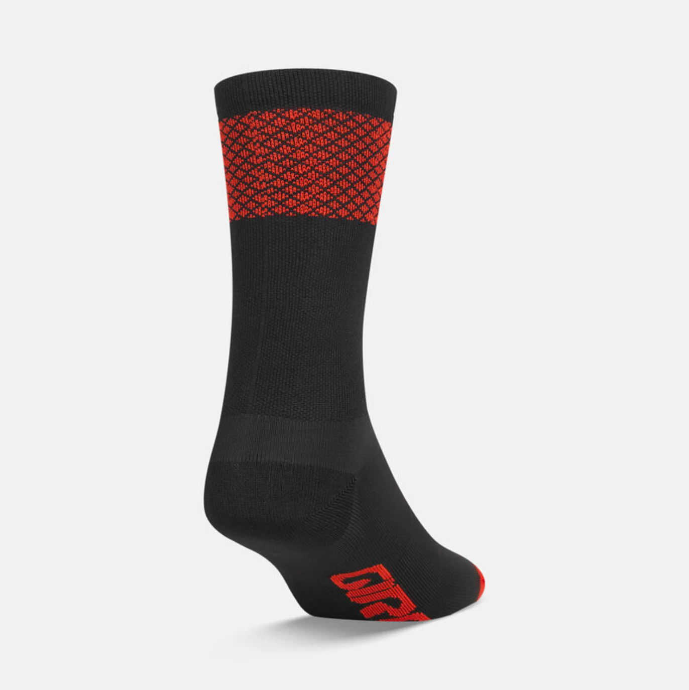 GIRO COMP RACER HIGH RISE SOCK HEATWAVE BLACK/BRIGHT RED - Image 2