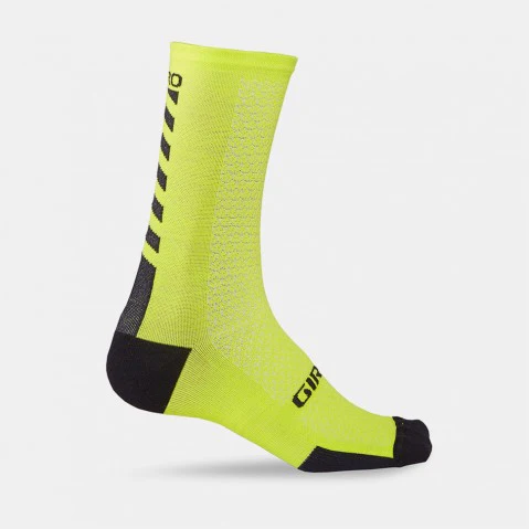 GIRO HRC+ MERINO SOCK - BRIGHT LIME/BLACK - XL