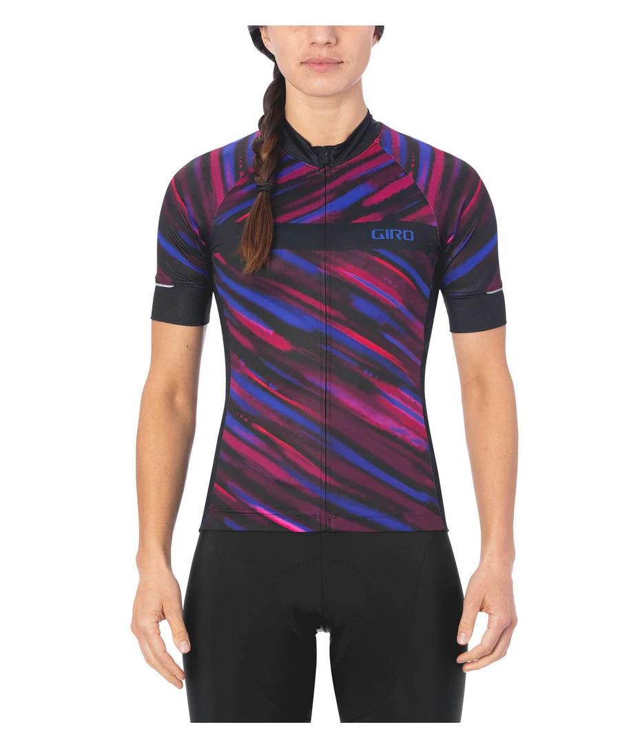 GIRO W'S CHRONO EXPERT JERSEY BLACK BLUR - XS