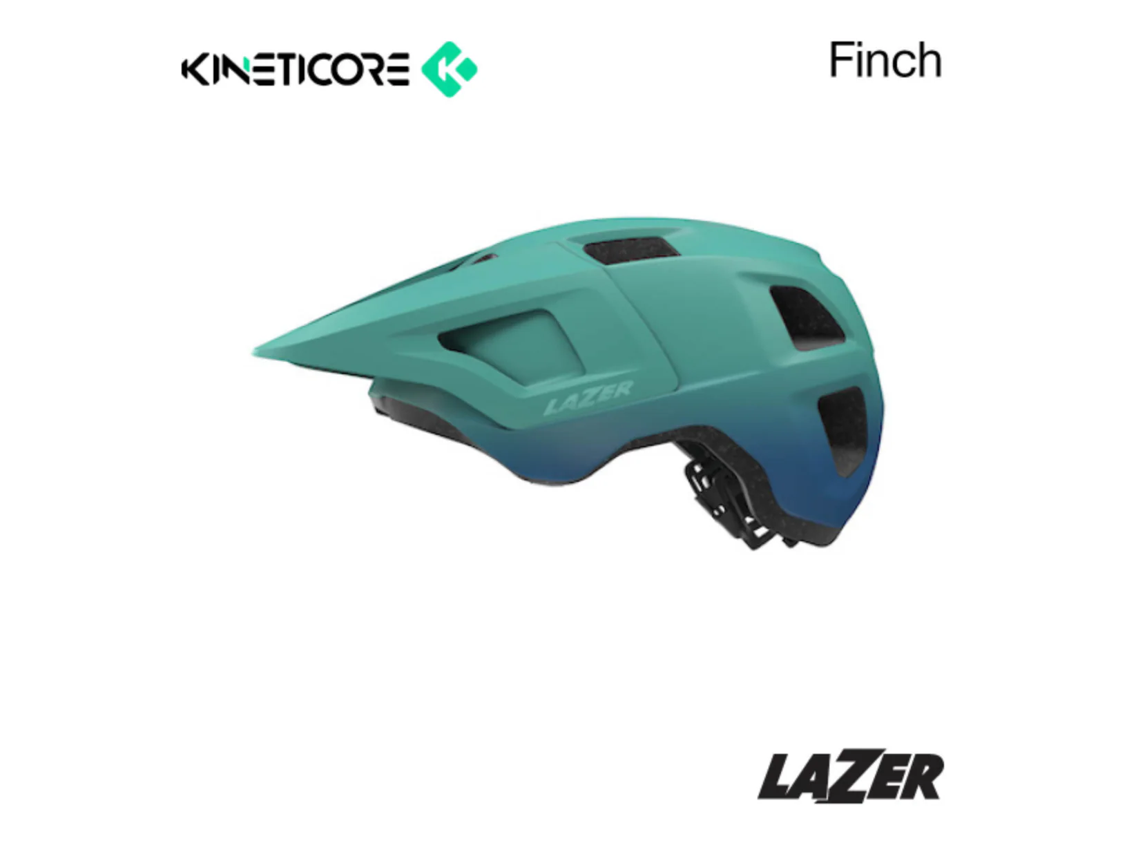 LAZER KINETICORE FINCH HELMET UNI SIZE - MATTE TEALE - Image 3