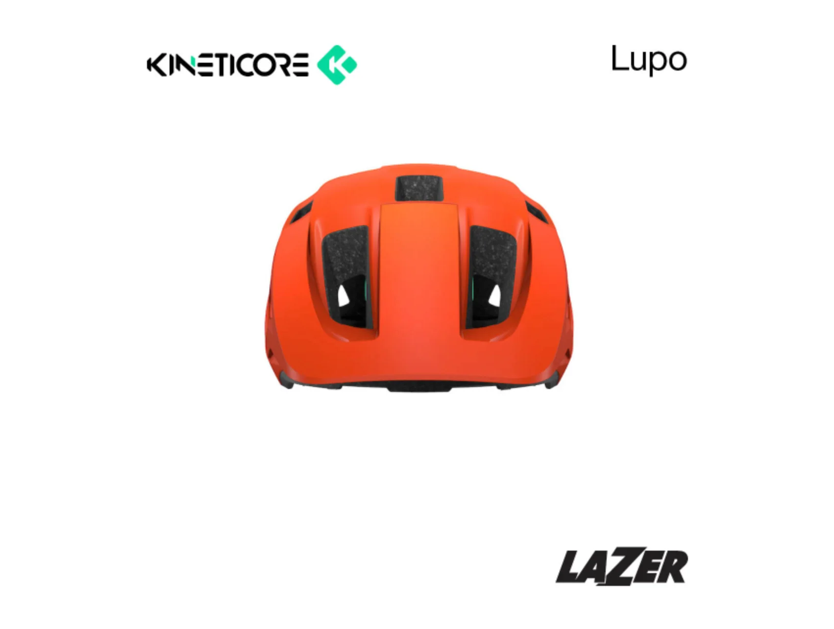 LAZER KINETICORE LUPO HELMET UNI SIZE - MATTE FLASH ORANGE - Image 2