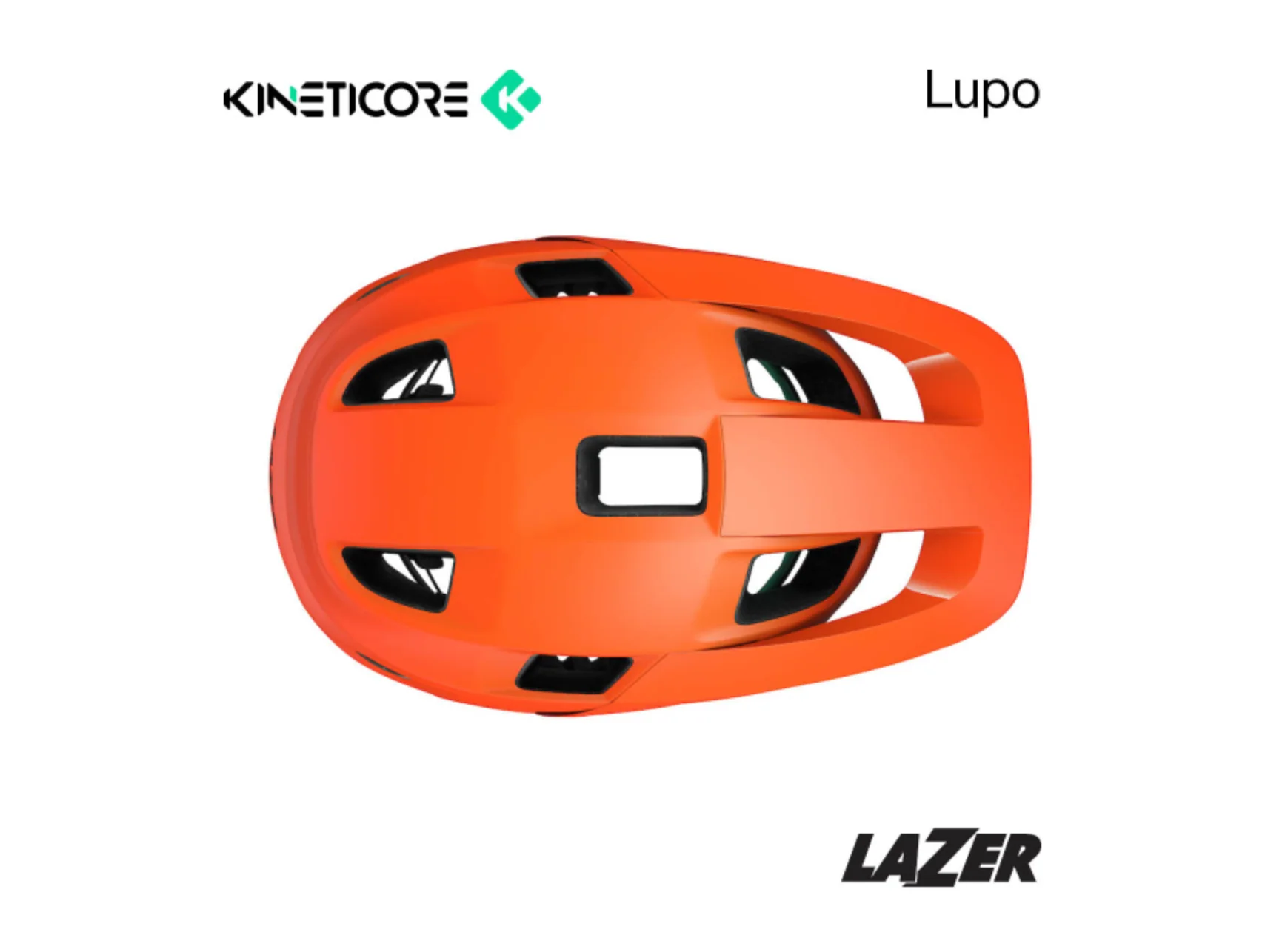 LAZER KINETICORE LUPO HELMET UNI SIZE - MATTE FLASH ORANGE - Image 5