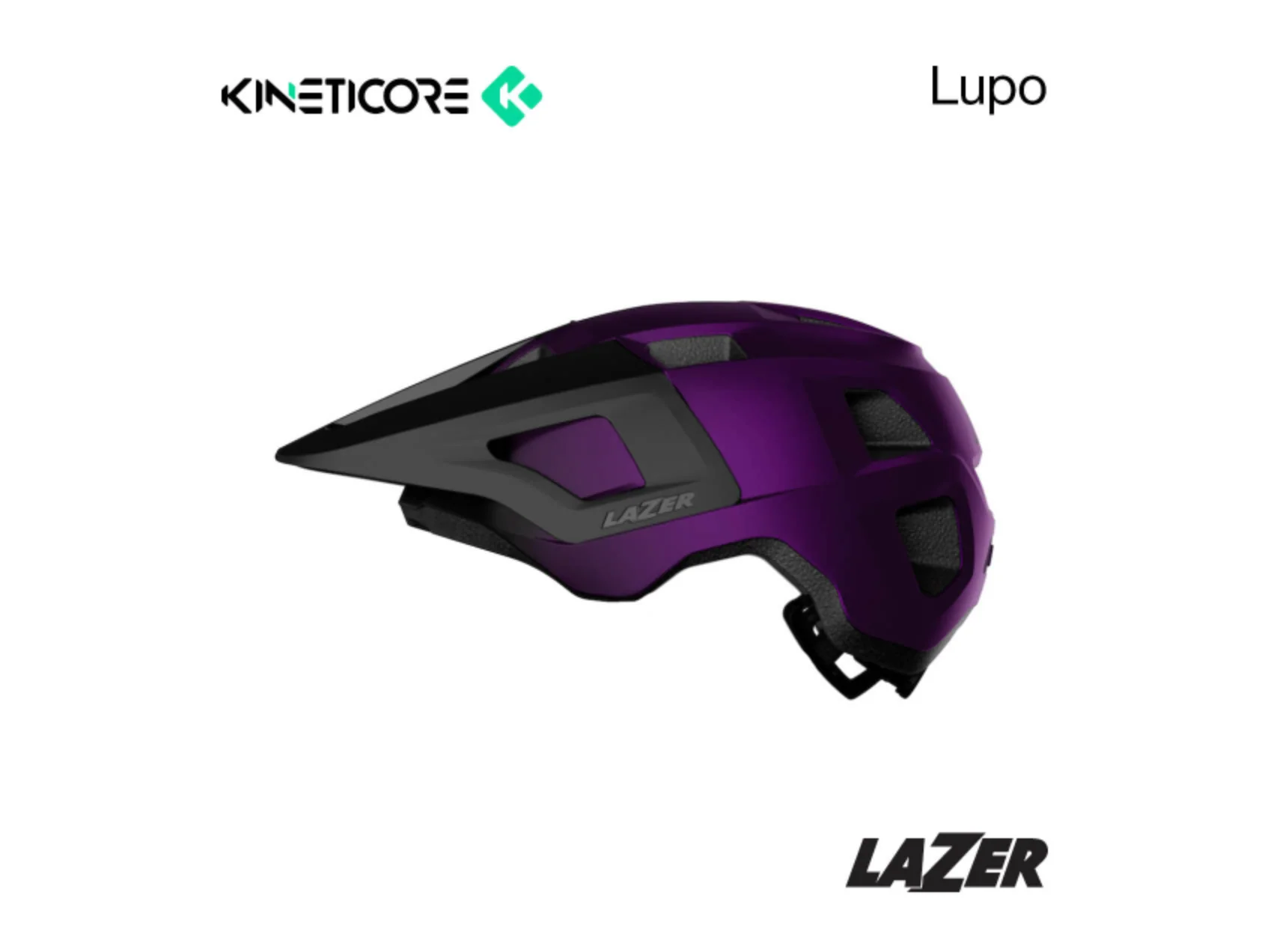 LAZER KINETICORE LUPO HELMET UNI SIZE - MATTE METALLIC PURPLE - Image 3