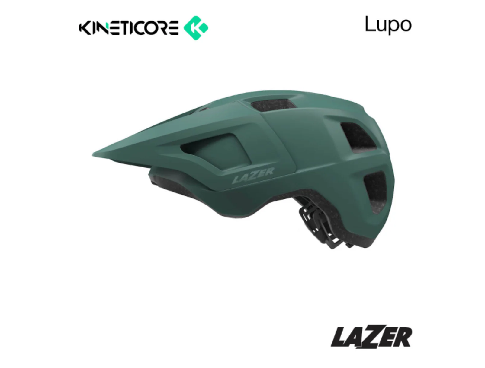LAZER KINETICORE LUPO HELMET UNI SIZE - MATTE SAGE GREEN - Image 3