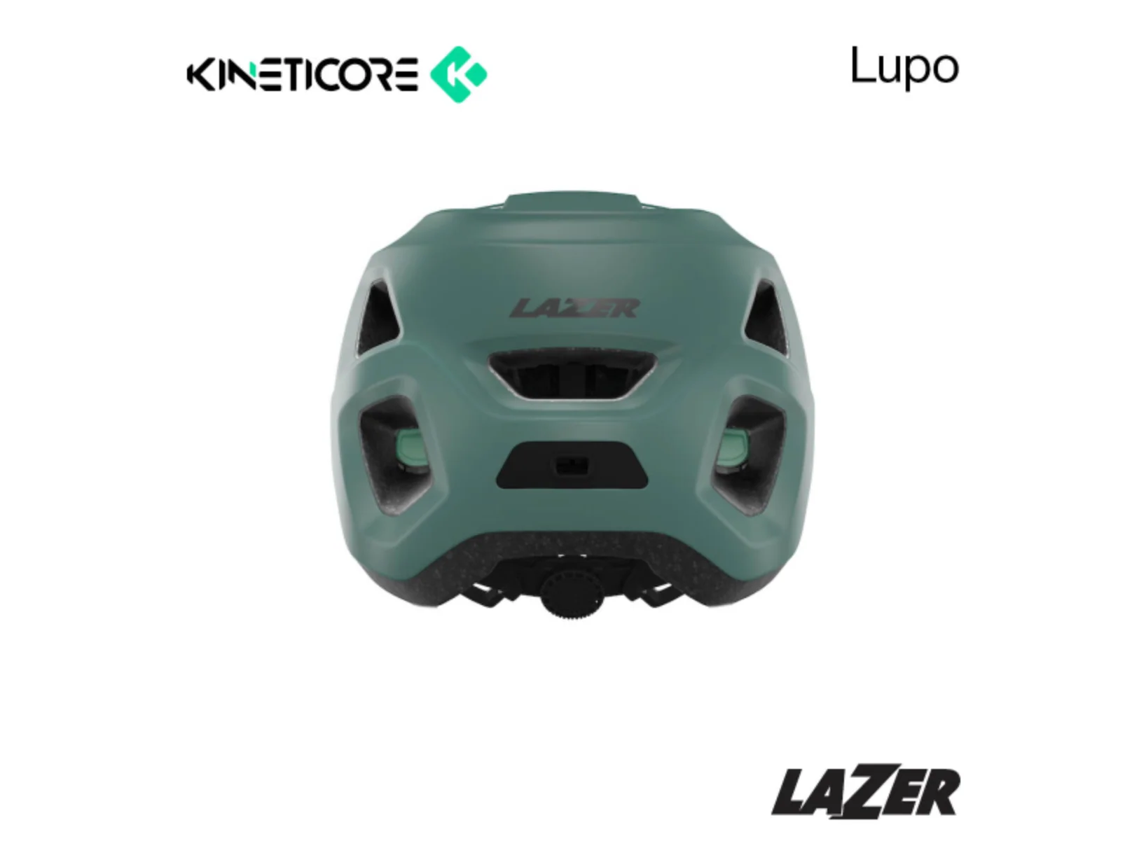 LAZER KINETICORE LUPO HELMET UNI SIZE - MATTE SAGE GREEN - Image 4