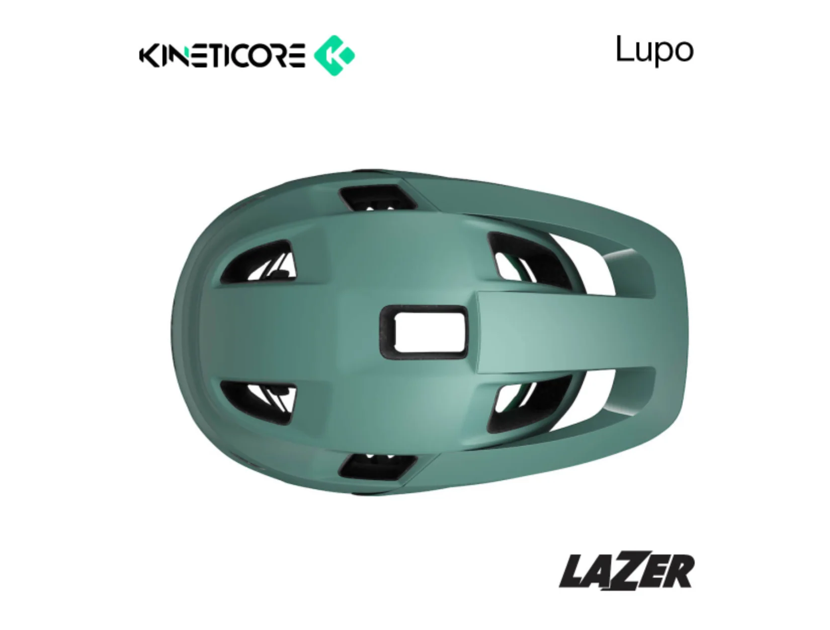 LAZER KINETICORE LUPO HELMET UNI SIZE - MATTE SAGE GREEN - Image 6