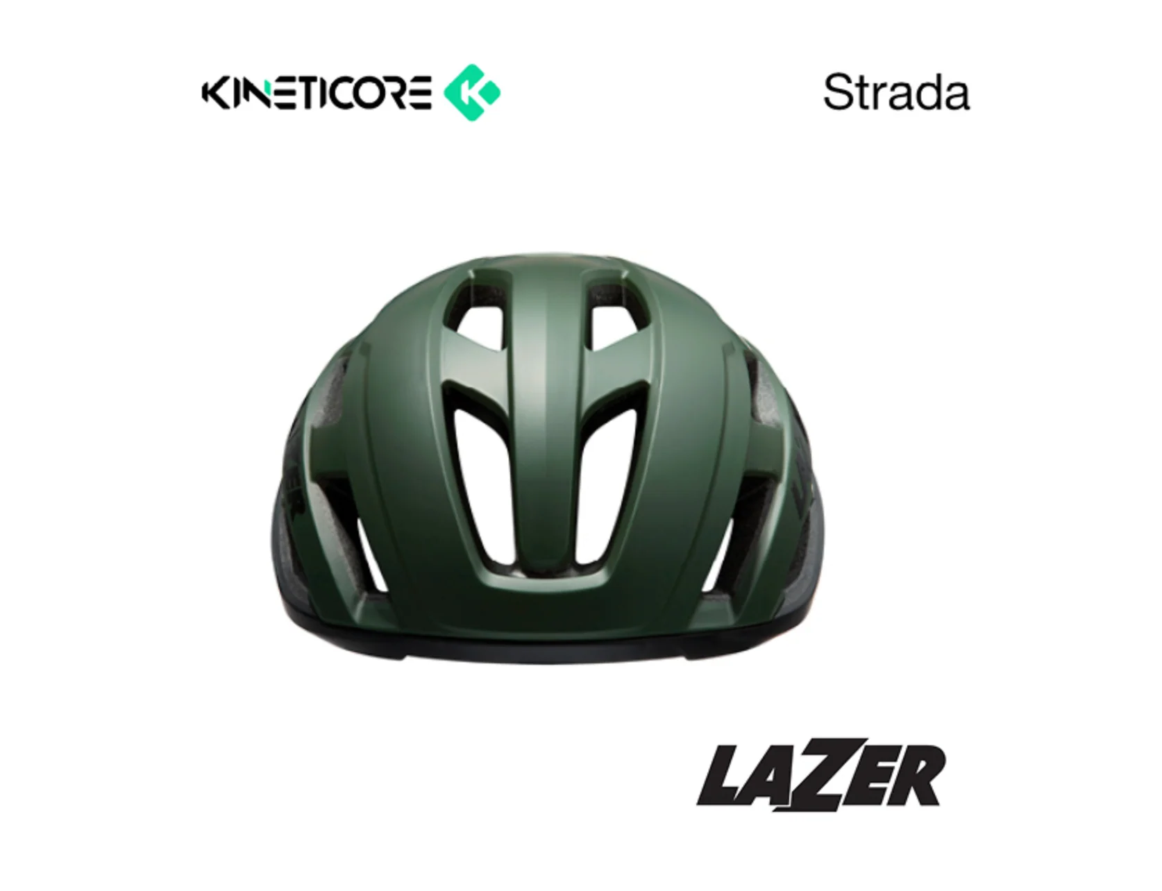 LAZER STRADA HELMET KINETICORE MATTE GREEN - Image 2
