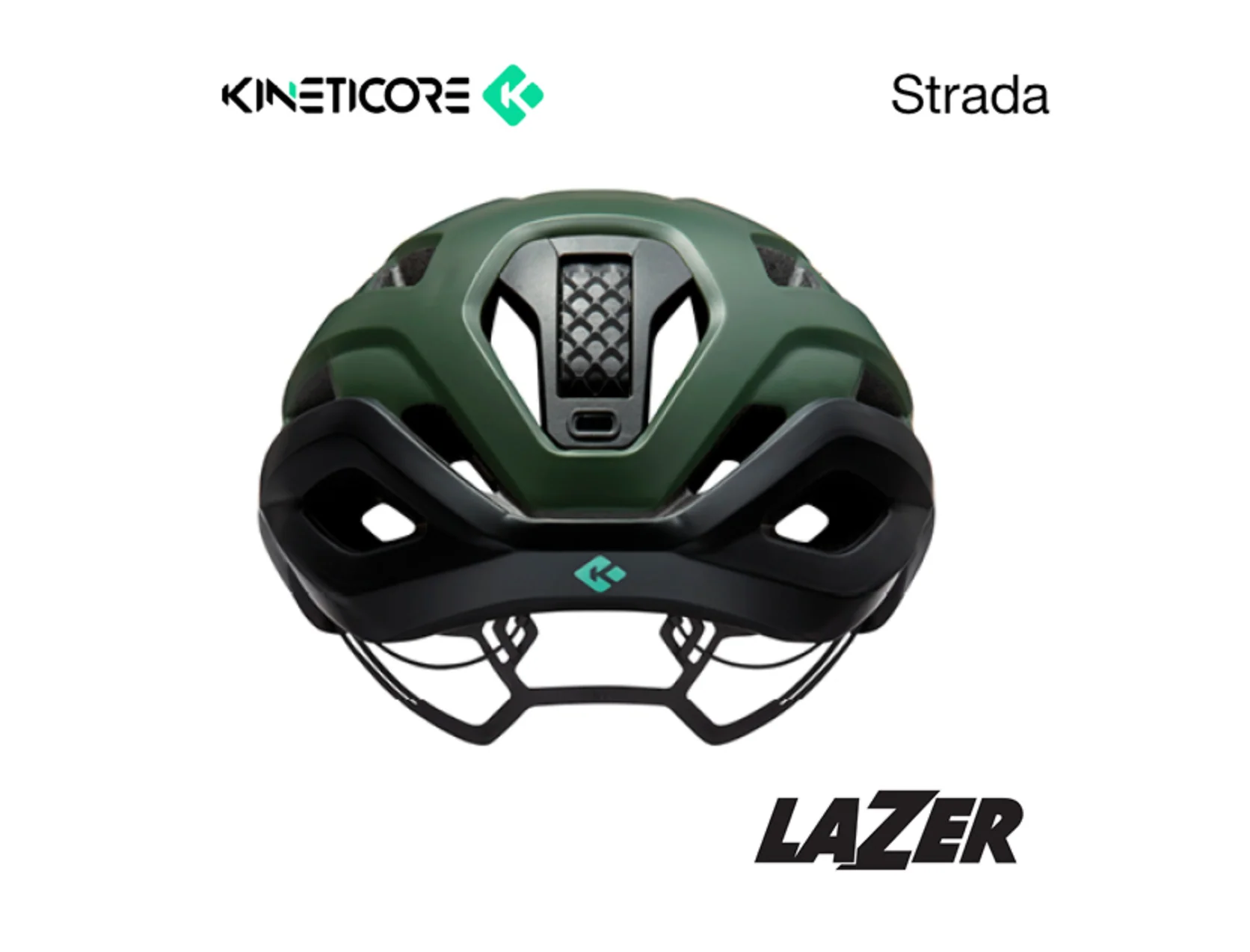 LAZER STRADA HELMET KINETICORE MATTE GREEN - Image 3