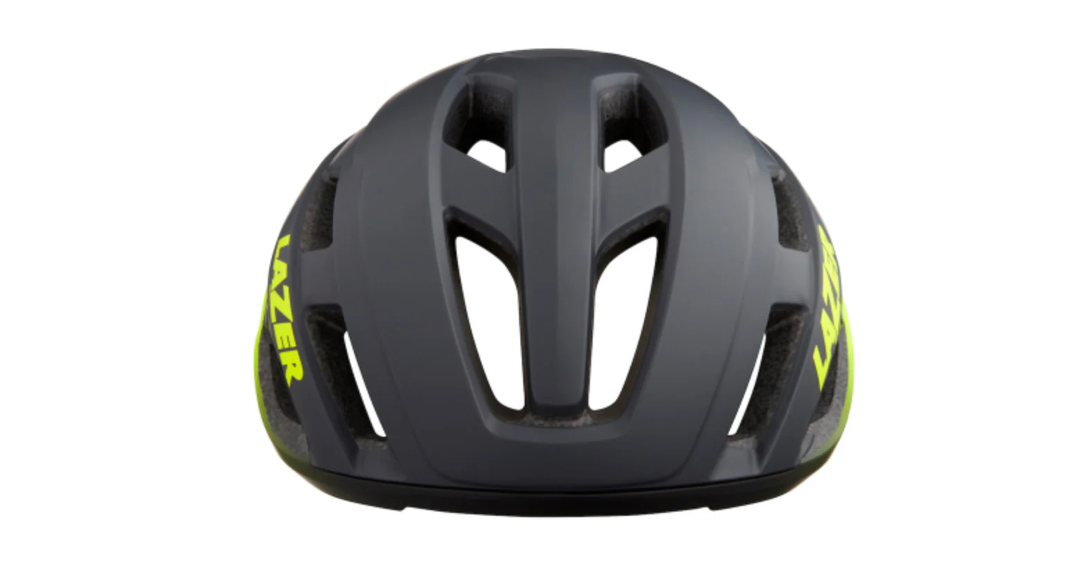 LAZER STRADA KINETICORE HELMET MATTE DARK GREY/FLASH YELLOW - Image 3