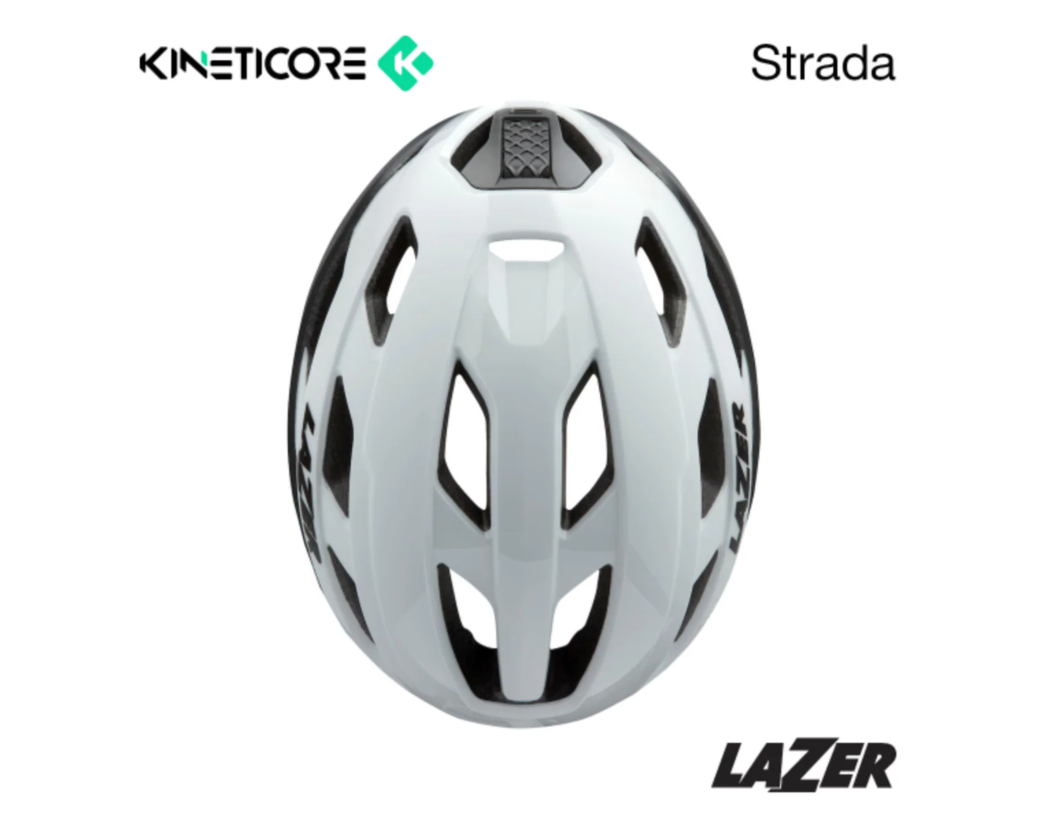 LAZER STRADA KINETICORE HELMET WHITE - Image 5