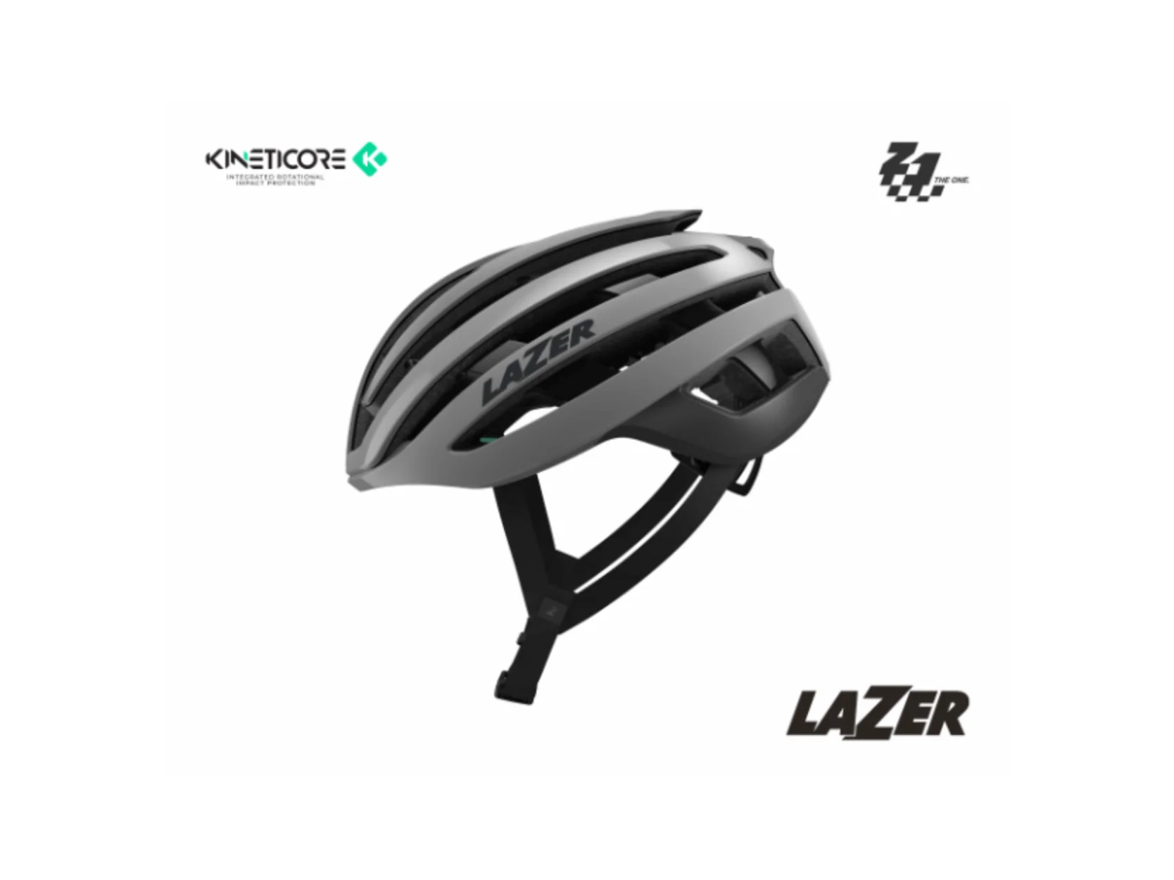 LAZER Z1 KINETICORE HELMET HARBOR GREY - Image 2
