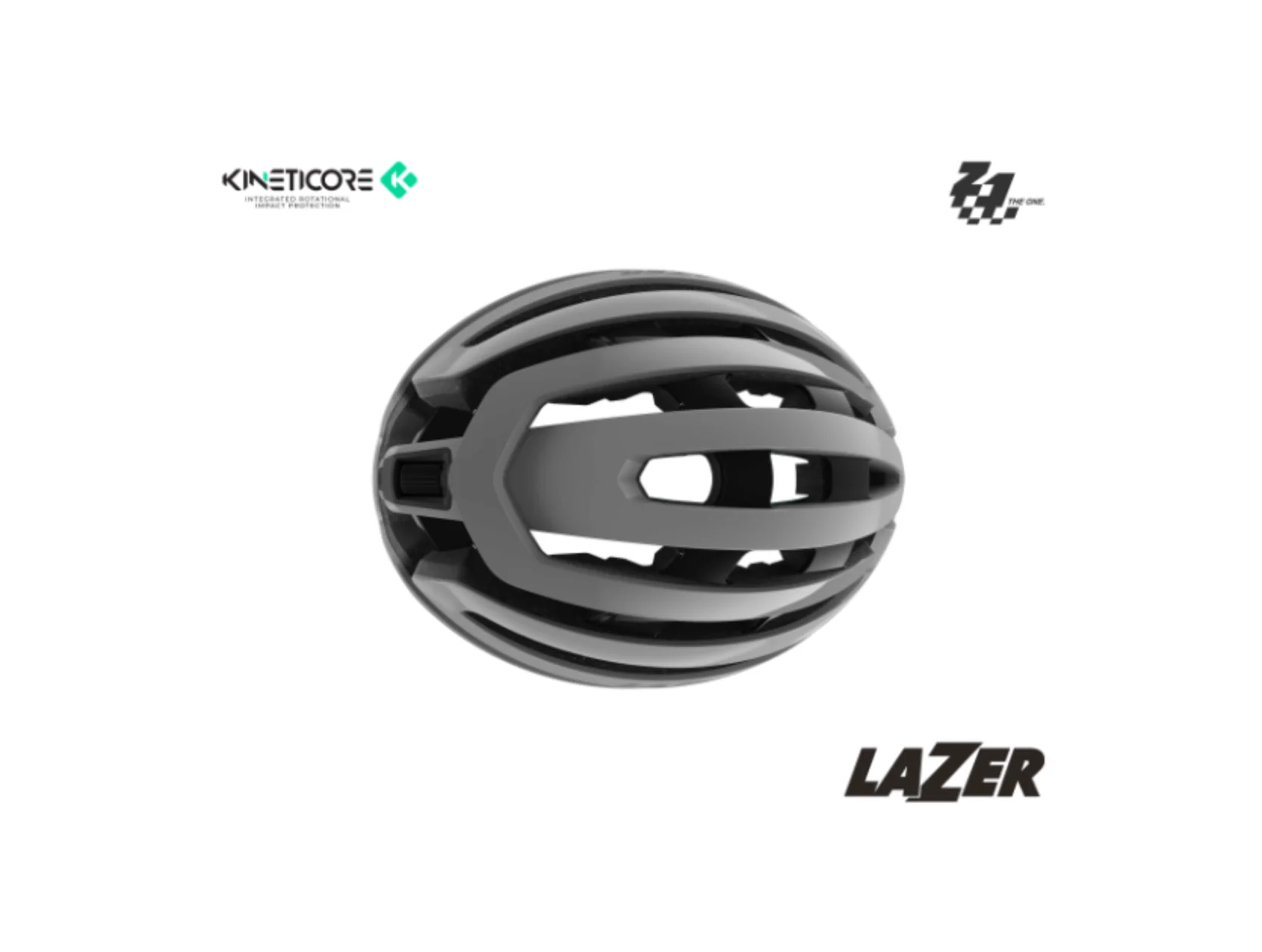 LAZER Z1 KINETICORE HELMET HARBOR GREY - Image 5