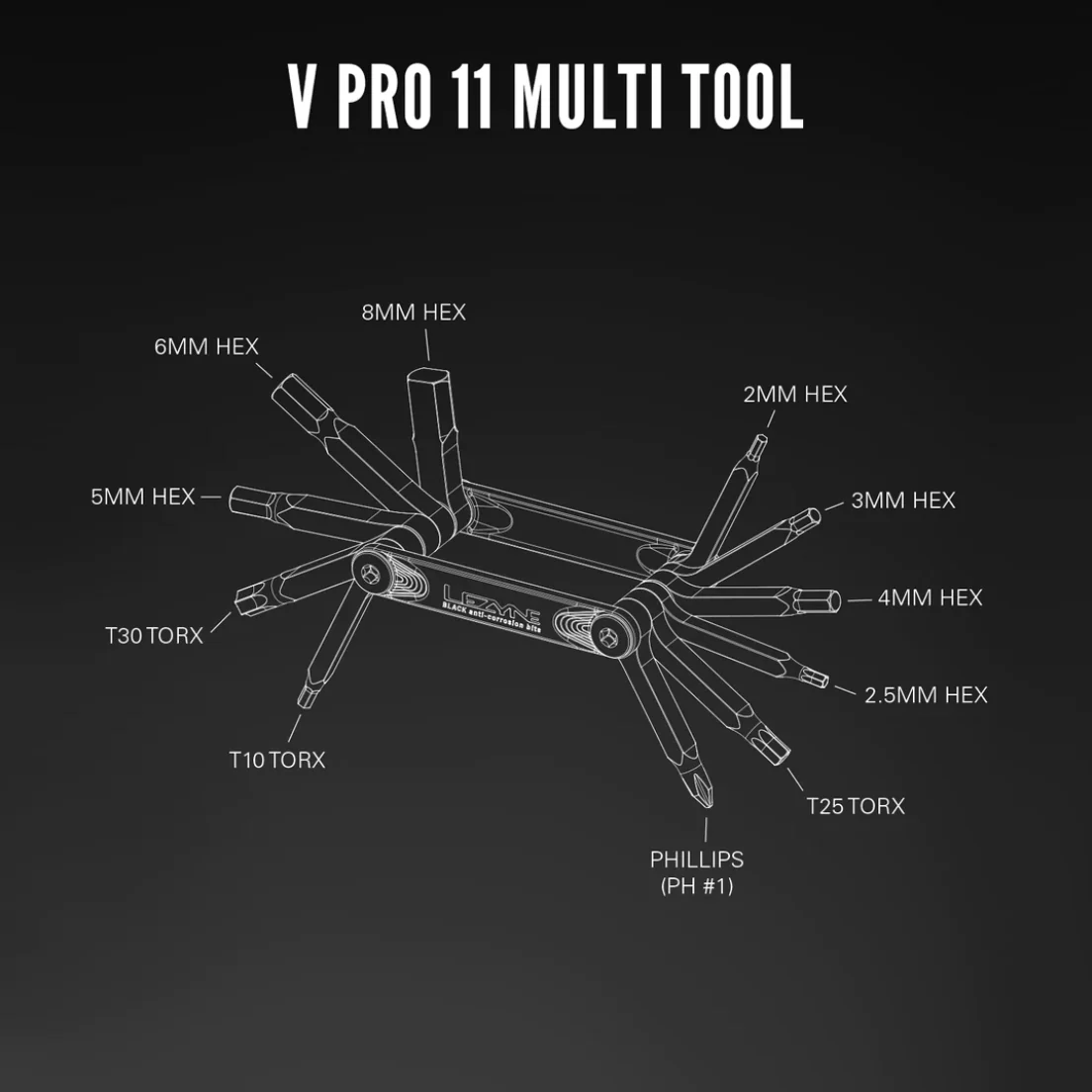 LEZYNE V PRO 11 CNC MULTI TOOL - Image 5