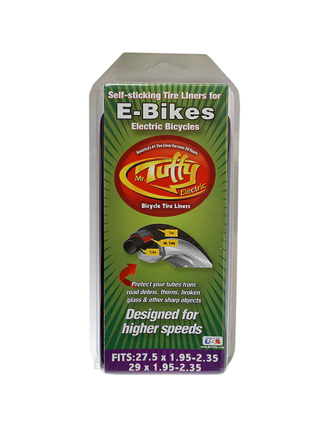 MR TUFFY ELECTRIC LINERS - PURPLE (27.5/29x1.95-2.35)