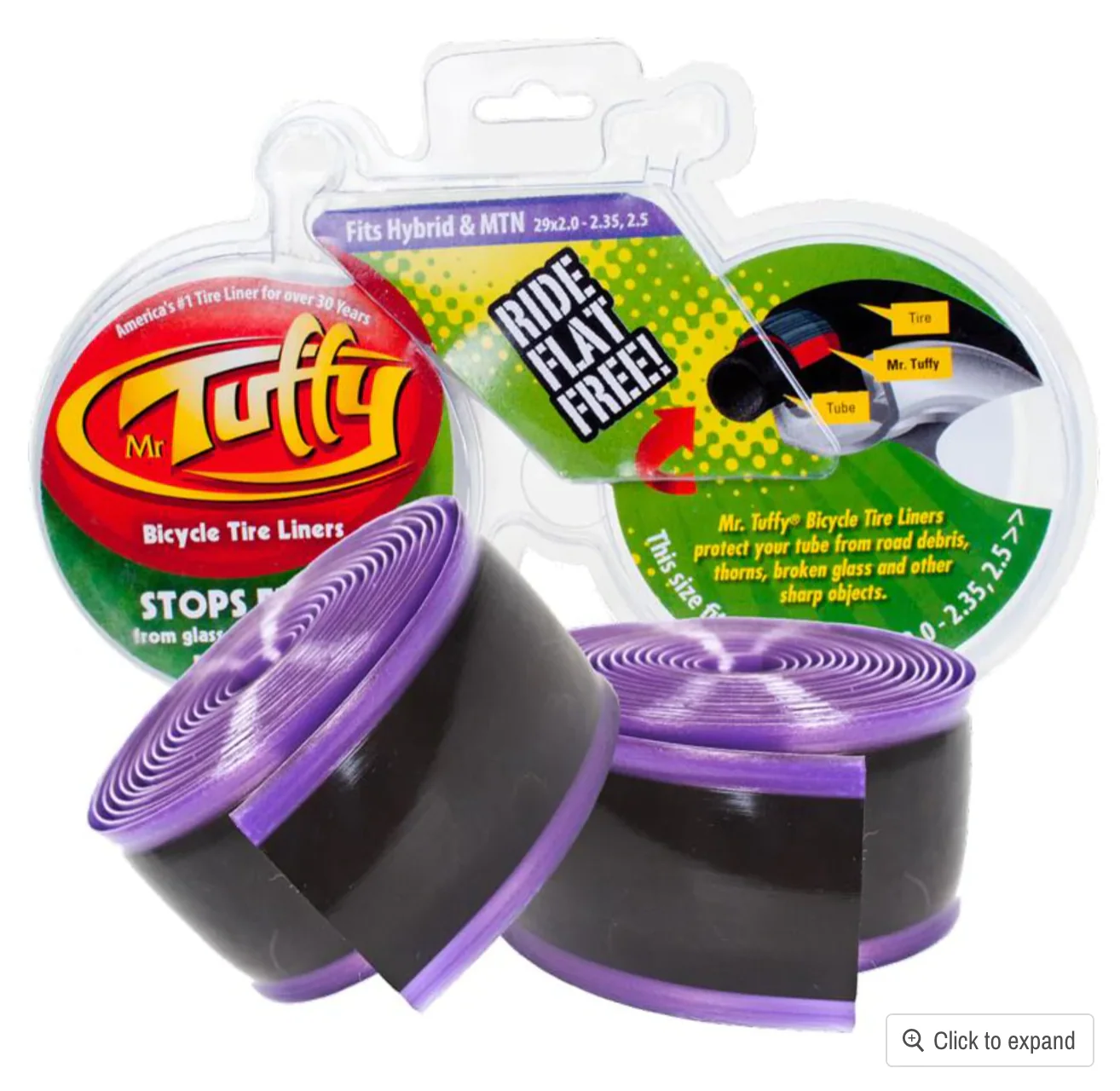 MR TUFFY TYRE LINERS - PURPLE (29x2.0-2.5)