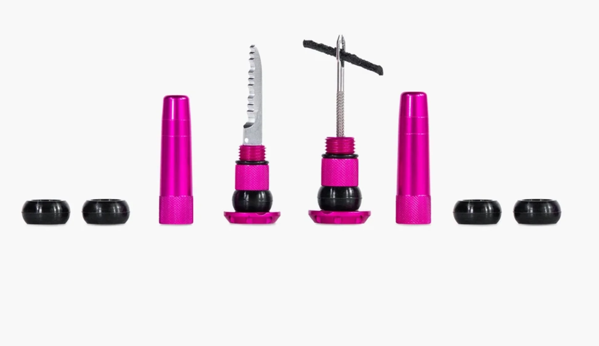 MUC OFF STEALTH TUBELESS PLUGS - PINK