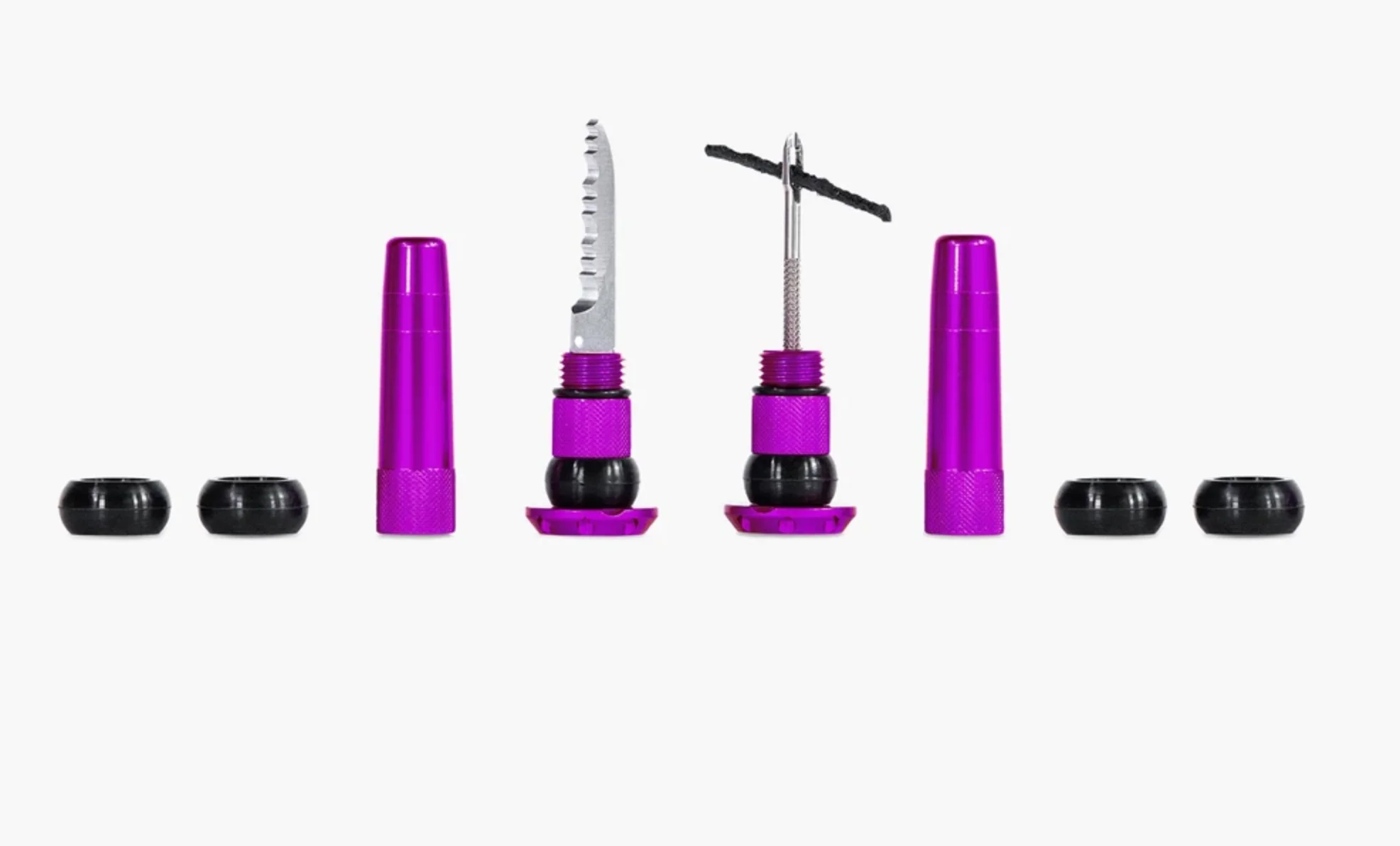 MUC OFF STEALTH TUBELESS PLUGS - PURPLE