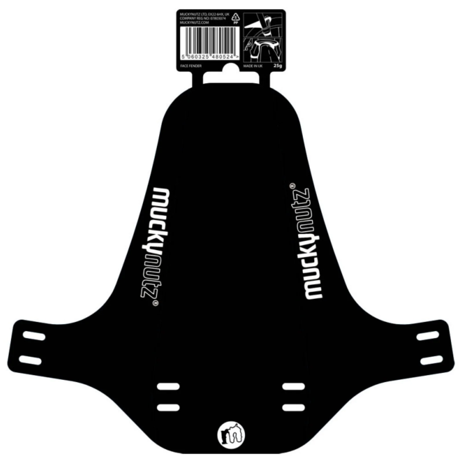 MUCKY NUTZ FACE FENDER - BLACK