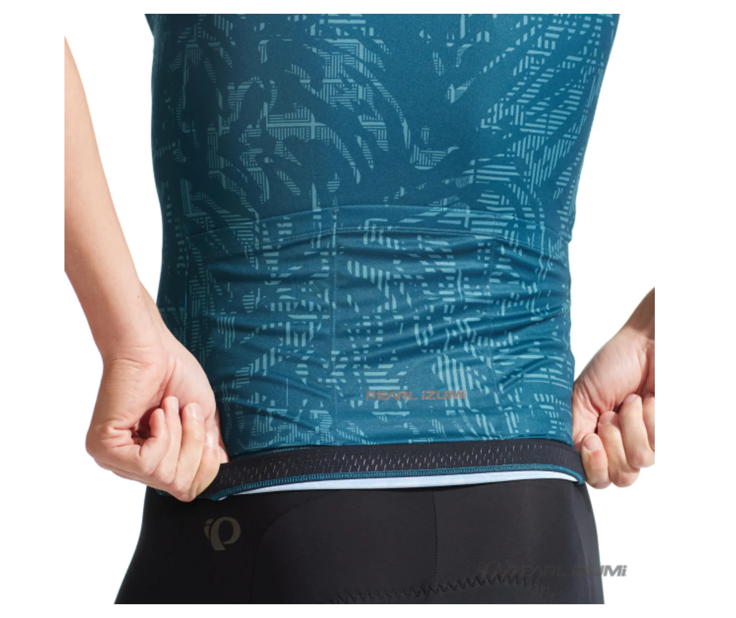 PEARL IZUMI ATTACK JERSEY OCEAN BLUE/HATCH PALM - Image 4