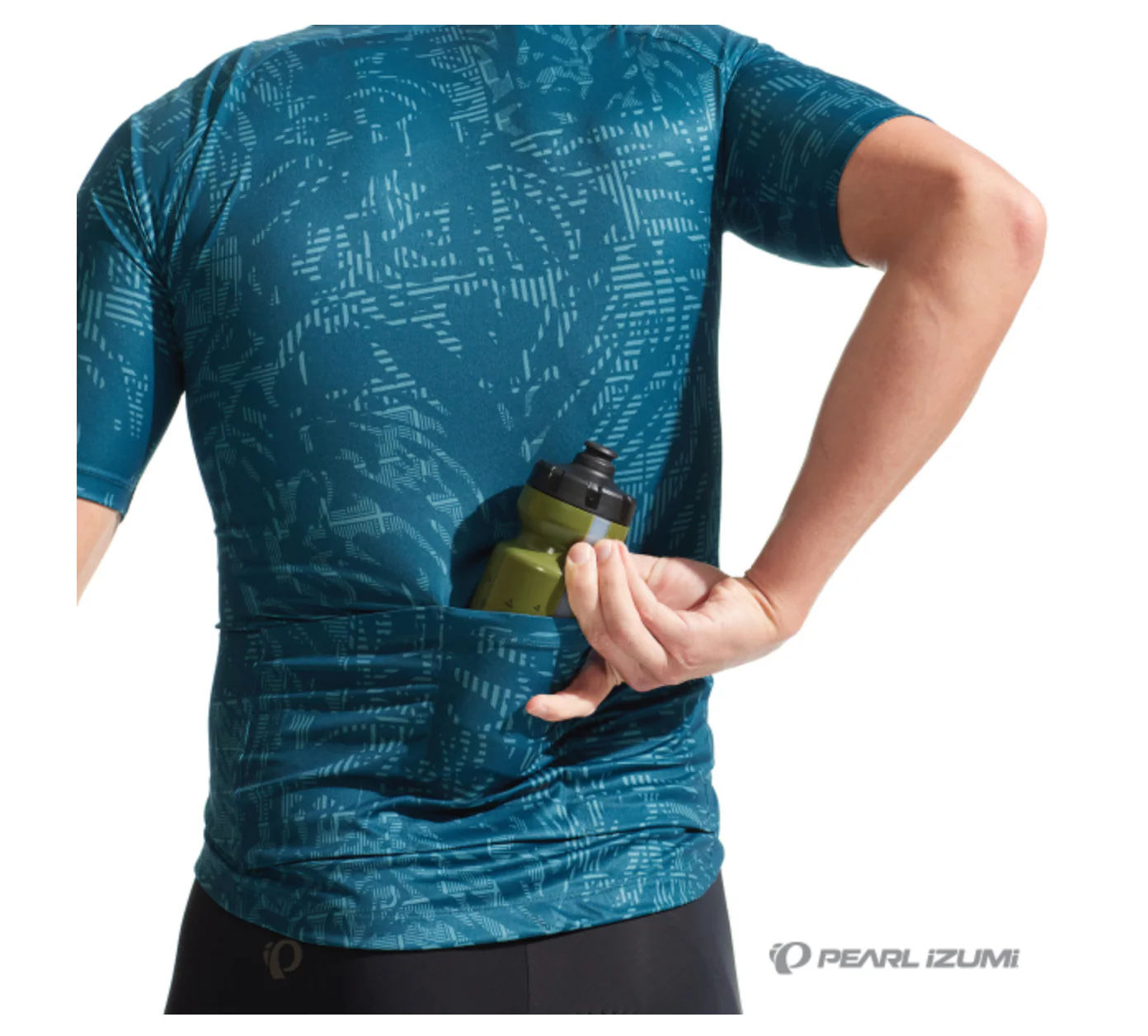 PEARL IZUMI ATTACK JERSEY OCEAN BLUE/HATCH PALM - Image 5