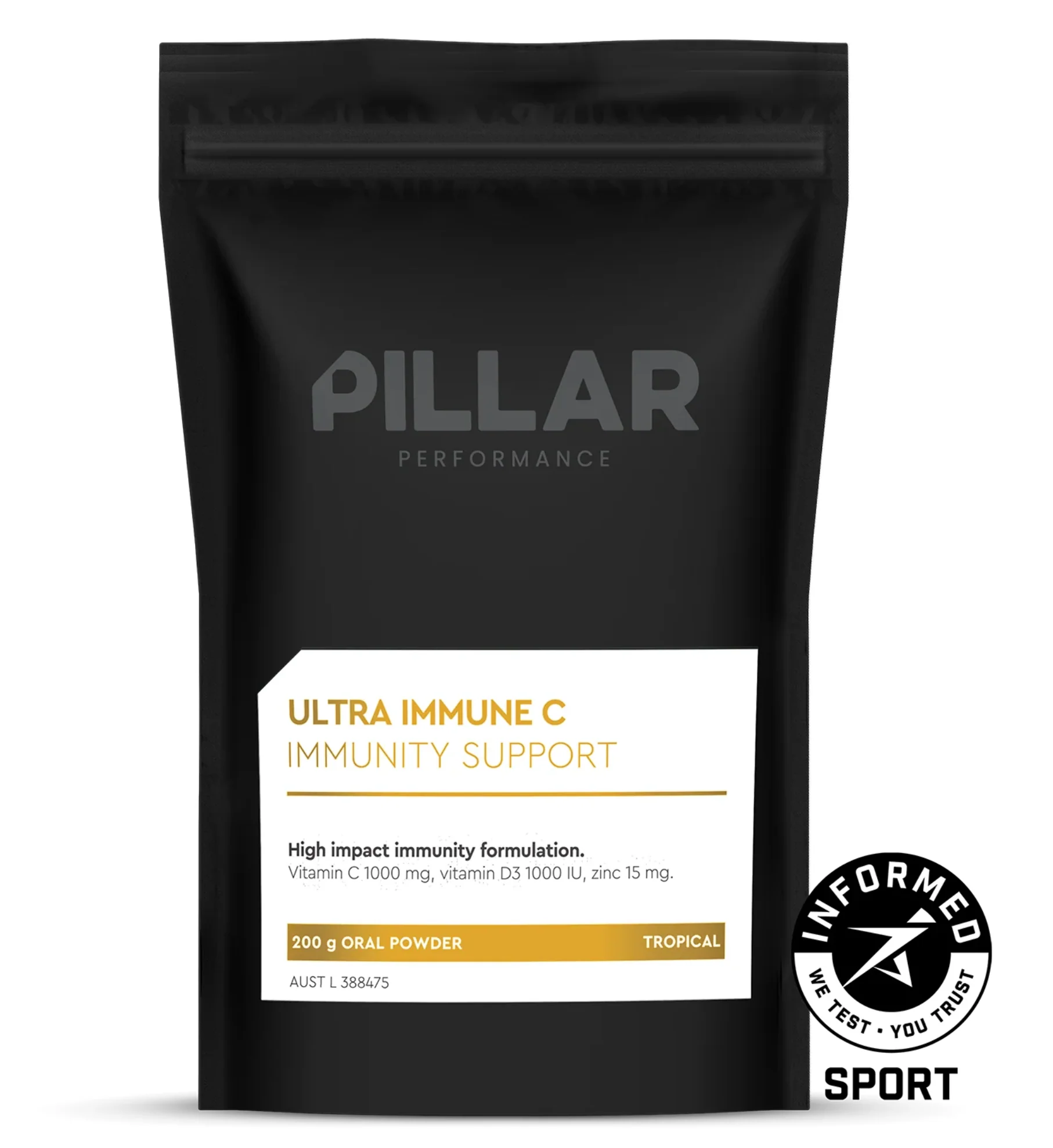 PILLAR ULTRA IMMUNE C POWDER - TROPICAL (5G)