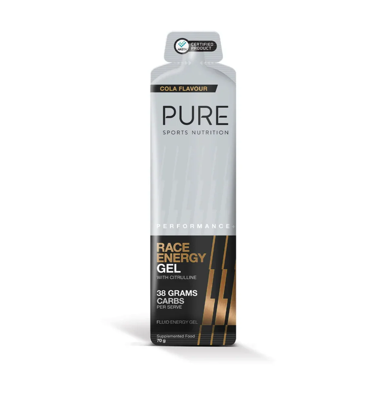 PURE PERFORMANCE + RACE ENERGY GEL - COLA ((70g)