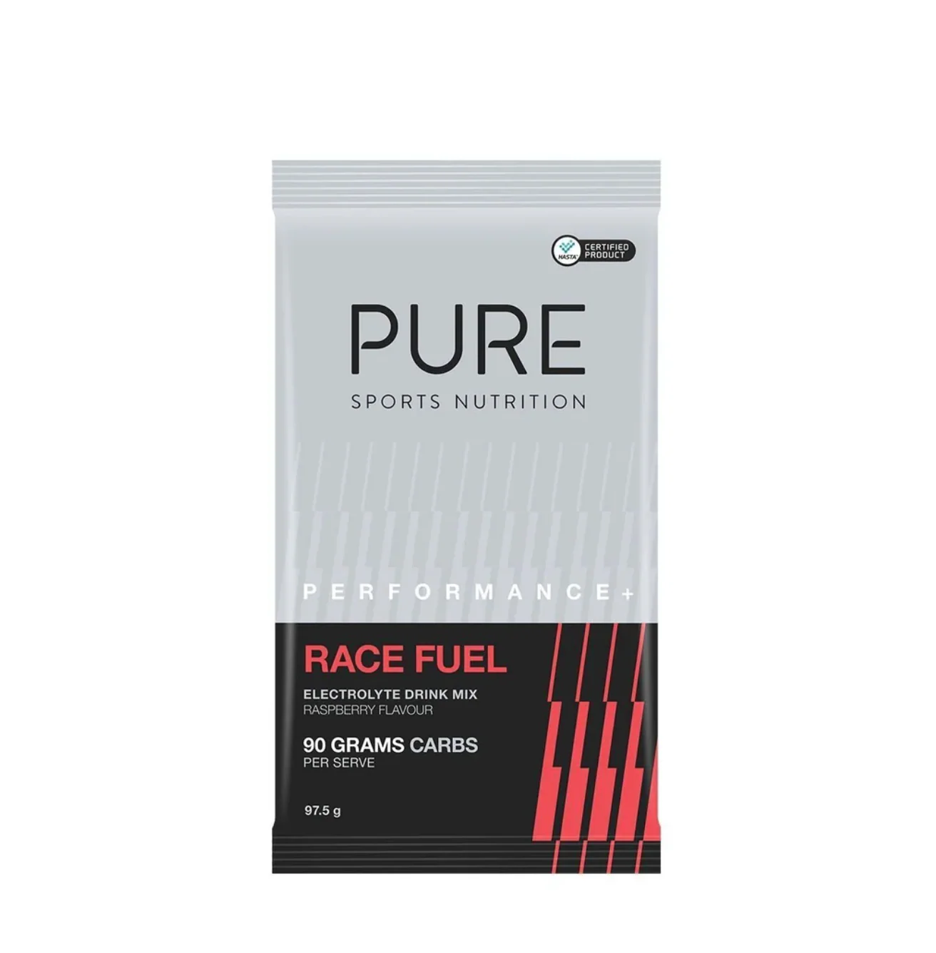 PURE PERFORMANCE + RACE FUEL SATCHET - RASPBERRY (98g)