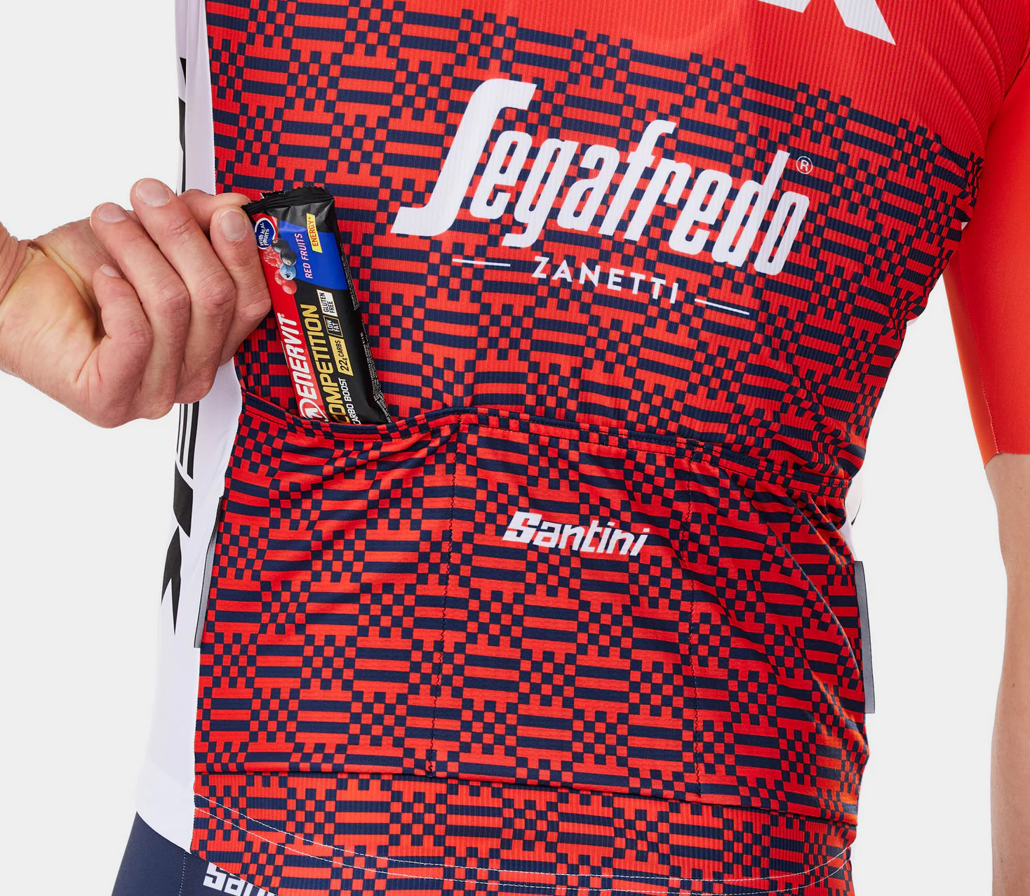 SANTINI TREK-SEGAFREDO MEN'S TEAM REPLICA RACE JERSEY - Image 3