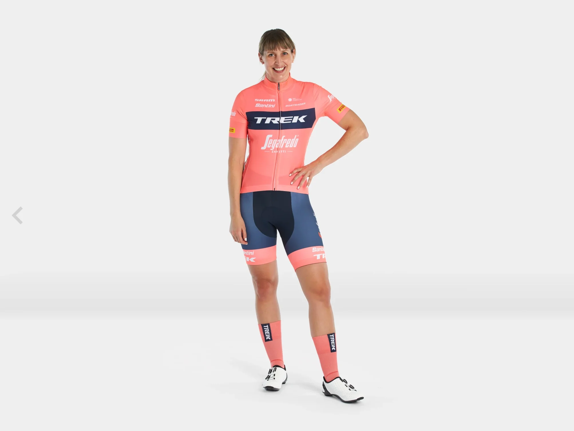 SANTINI TREK-SEGAFREDO W'S TEAM REPLICA JERSEY RADIOACTIVE CORAL - Image 6
